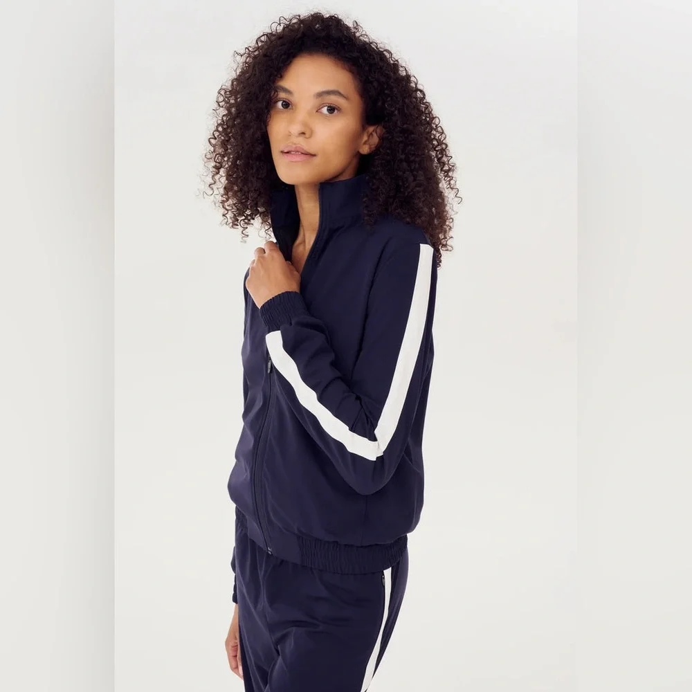 SPLITS59 Women’s Max Rigor Track Jacket – Indigo/White
